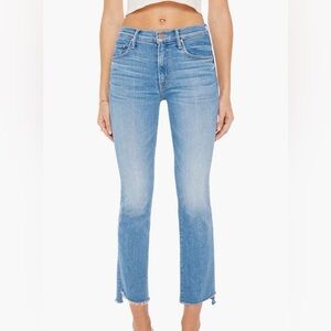 MOTHER The Insider Crop Step Fray size 24 in Out of the Blue EUC